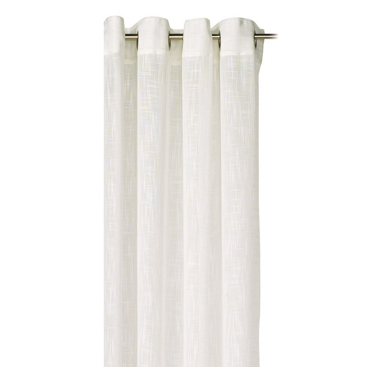 Rideau blanc à anneaux Marble
