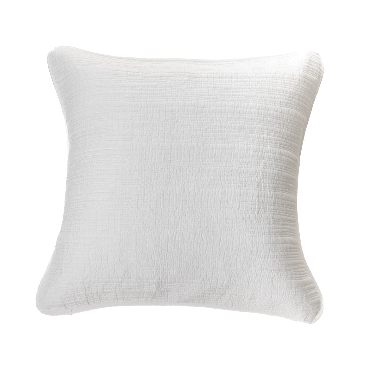 Stitch white stitched decorative pillow cover