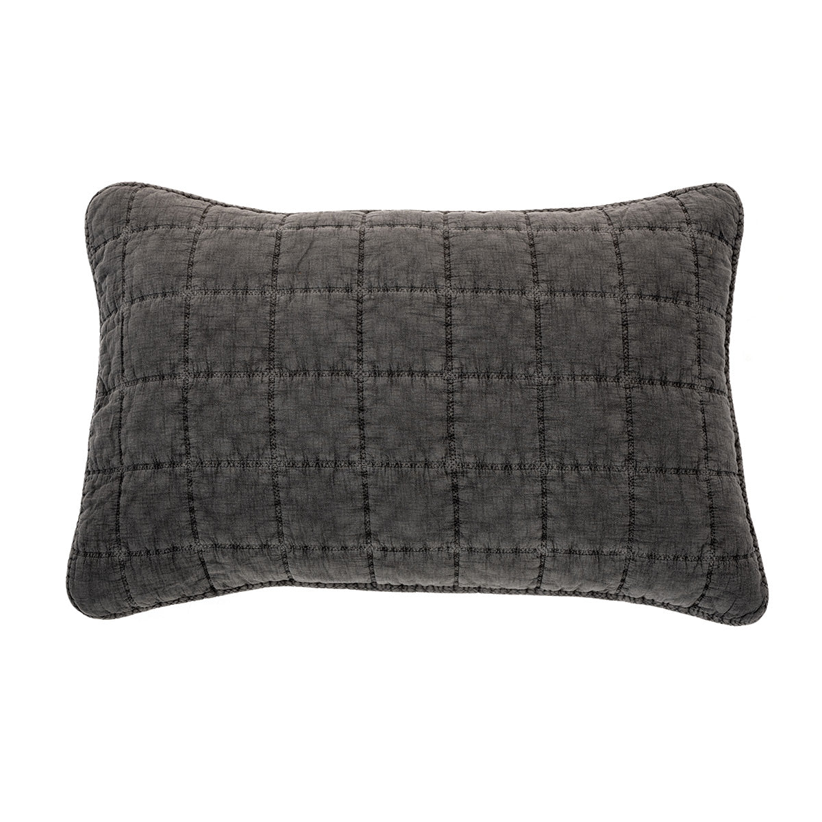 Cache oreiller piqué charcoal Sweet