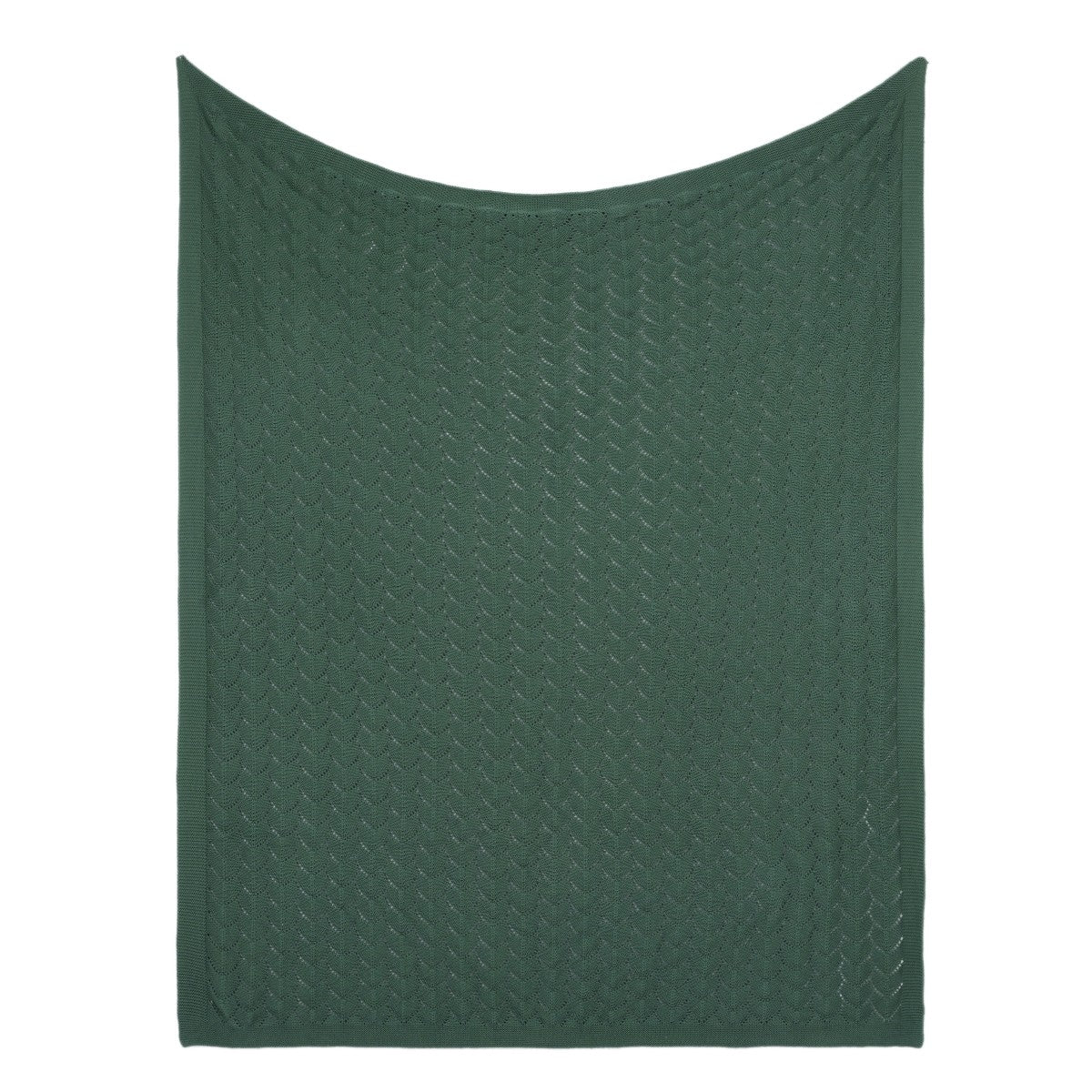 Amarok Dark Green Knitted Throw