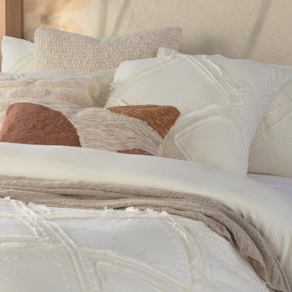 Buckwheat cream duvet cover