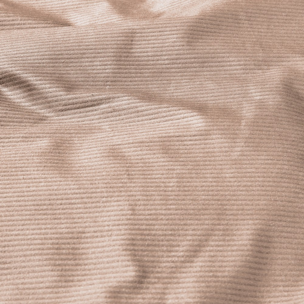 Housse de couette en velours côtelé taupe Coffee