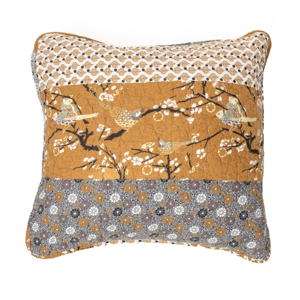 Gustav decorative pillow cover with birds