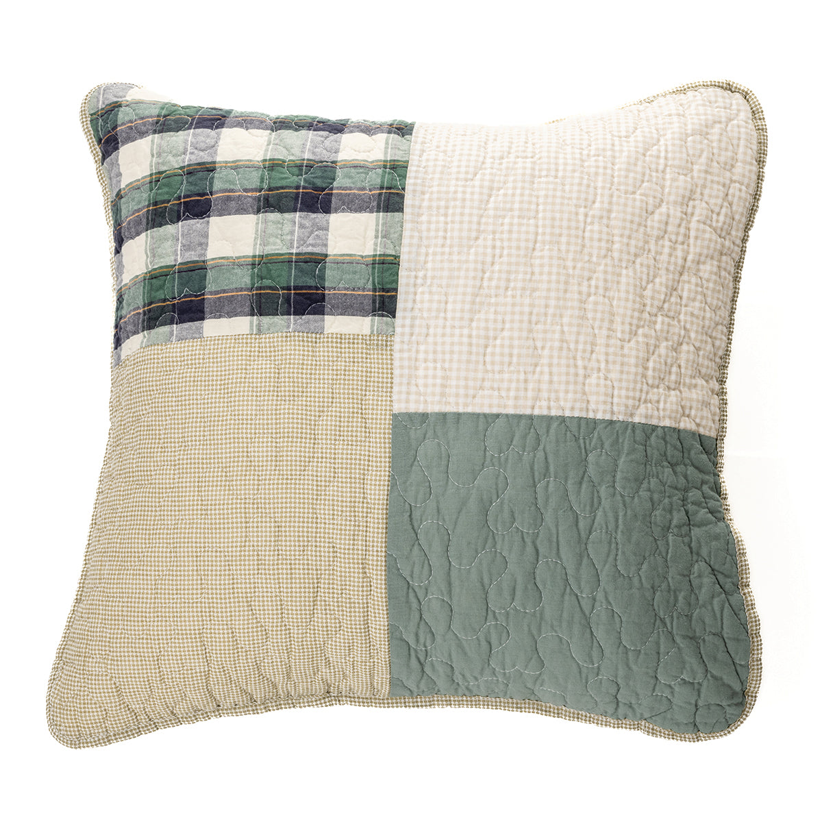 Fraser patchwork decorative pillow cover