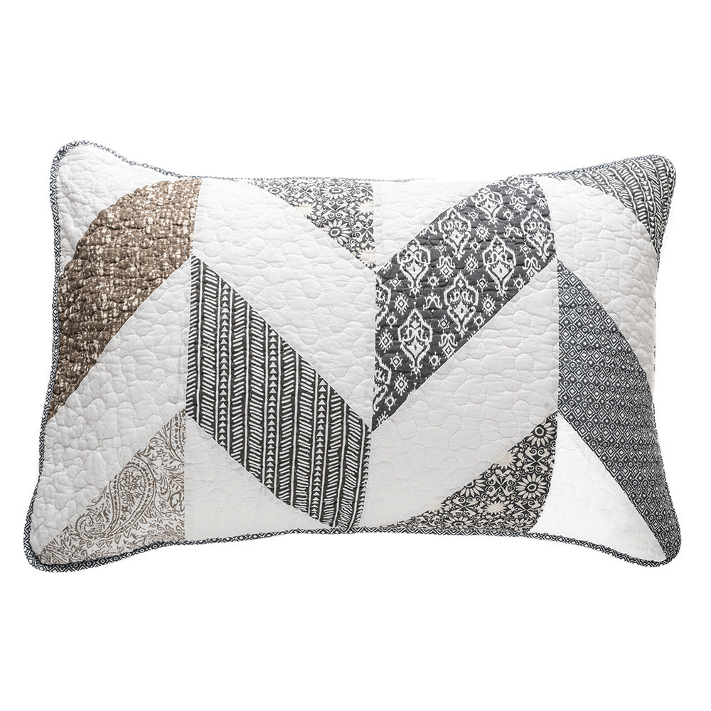 Boathouse chevron patterned pillow sham
