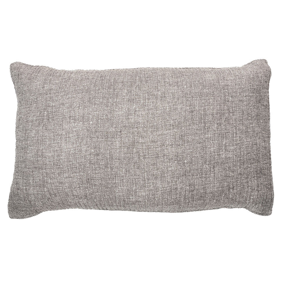 Cache oreiller décoratif gris Home
