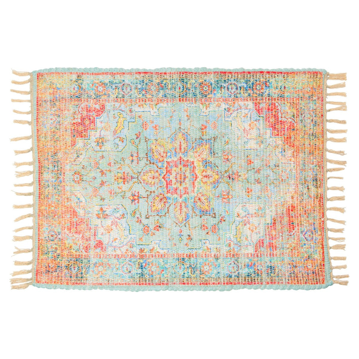 Hindi colorful area rug
