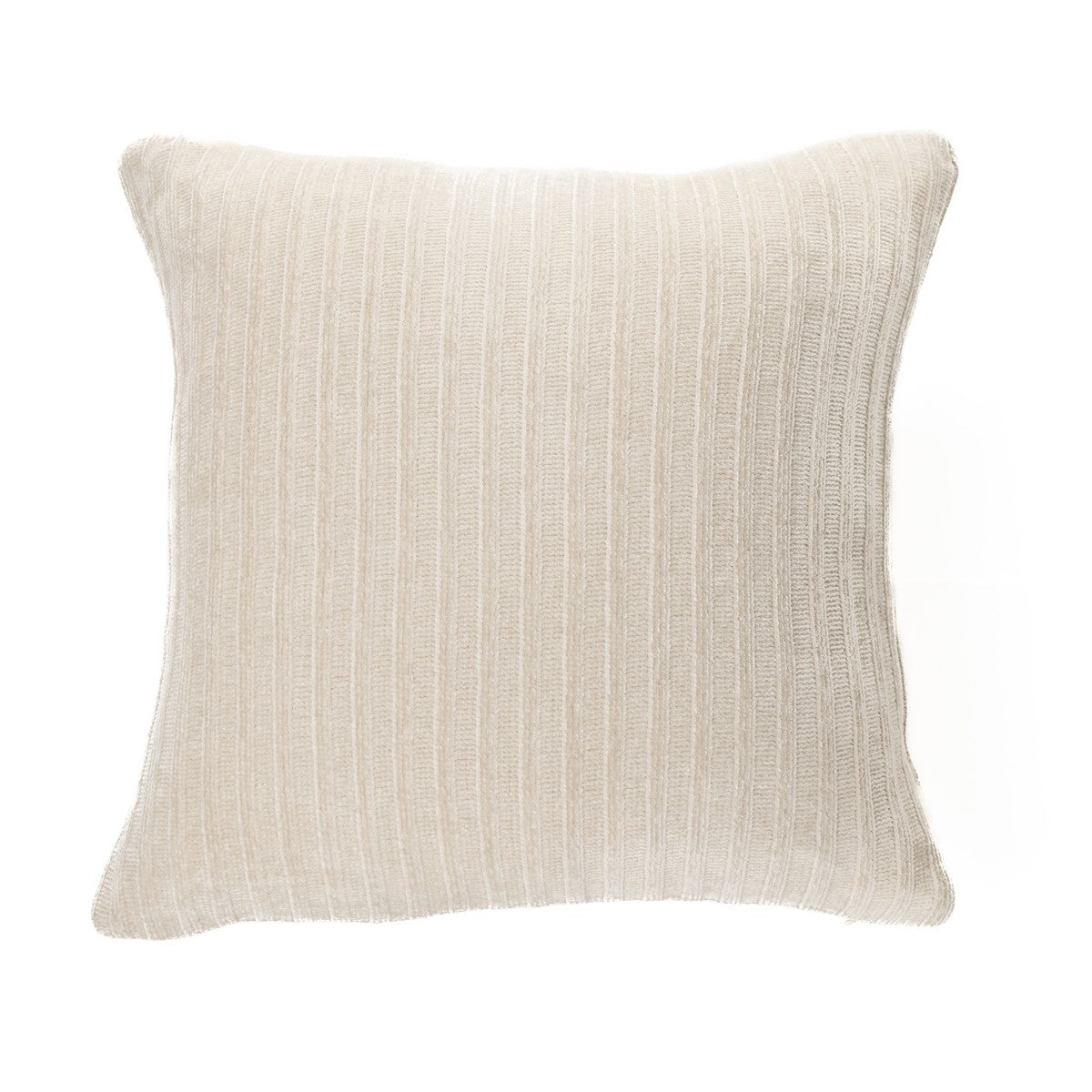 Hippy cream chenille decorative pillow
