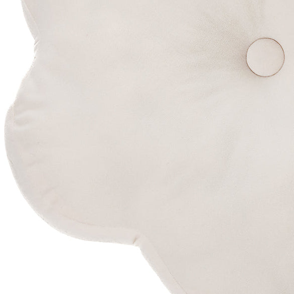 Coussin crème en forme de fleur Atelier