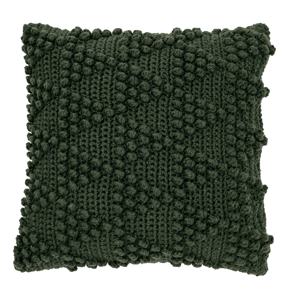 Bubble green knit decorative pillow