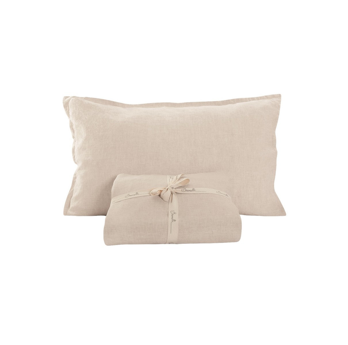Linen natural sheet set