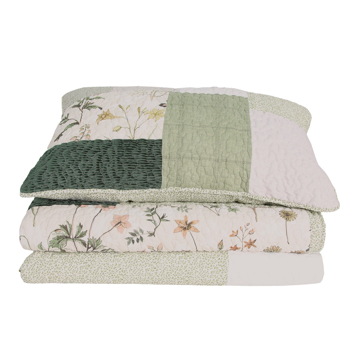Fenouil patchwork quilt