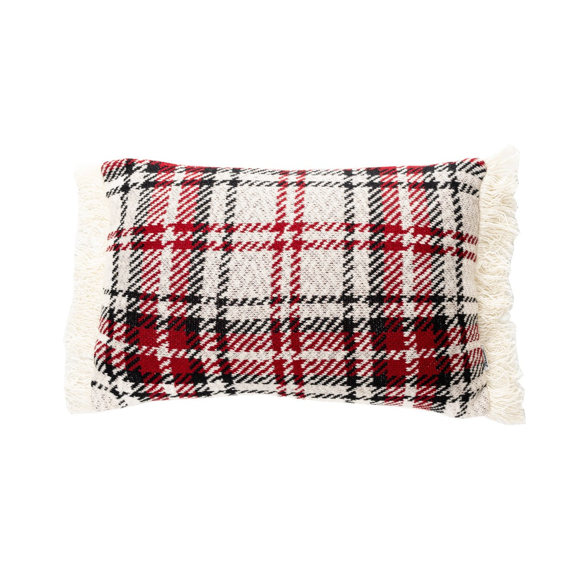 Filoux rectangular checkered cushion