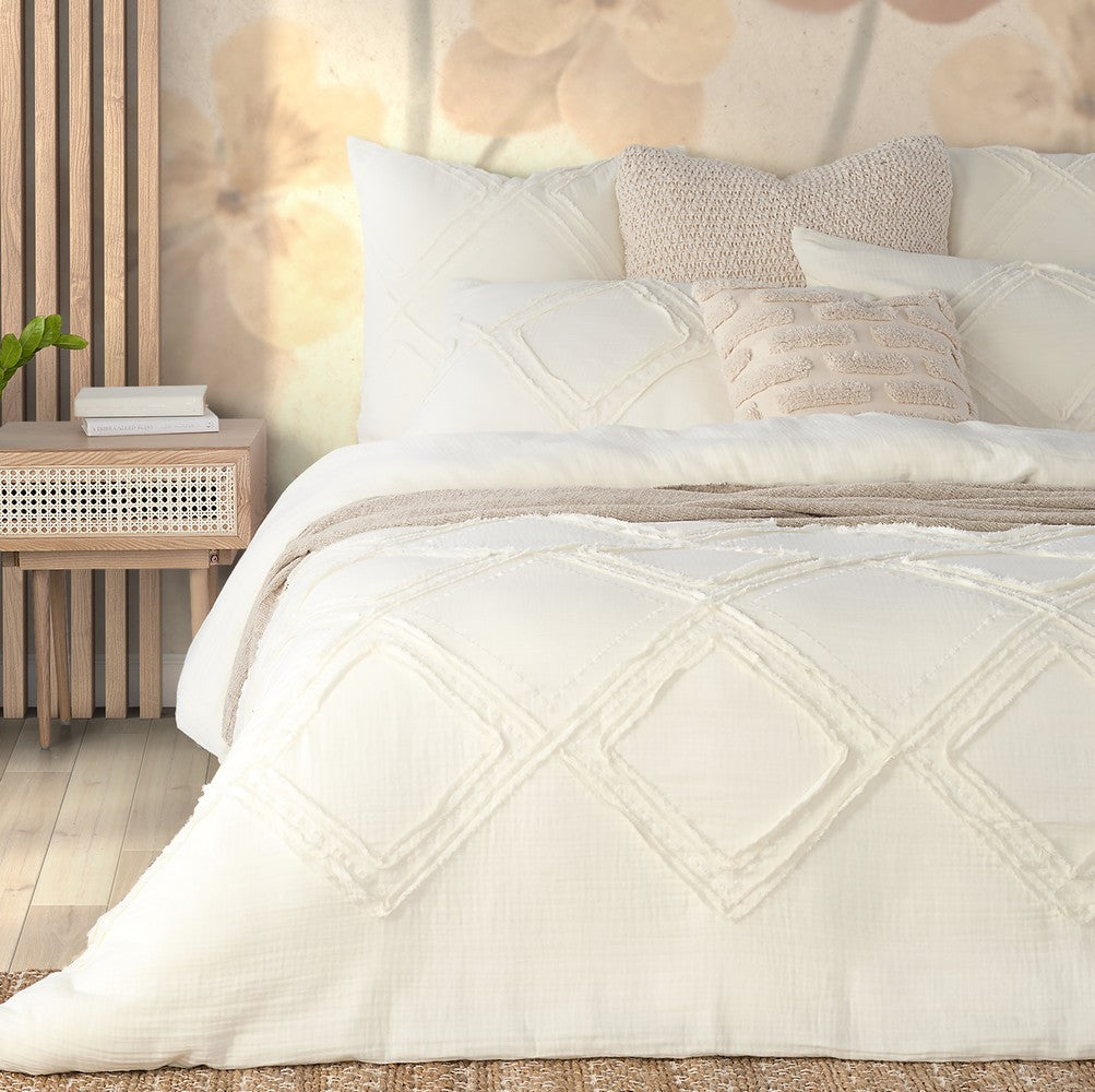 Buckwheat cream duvet cover