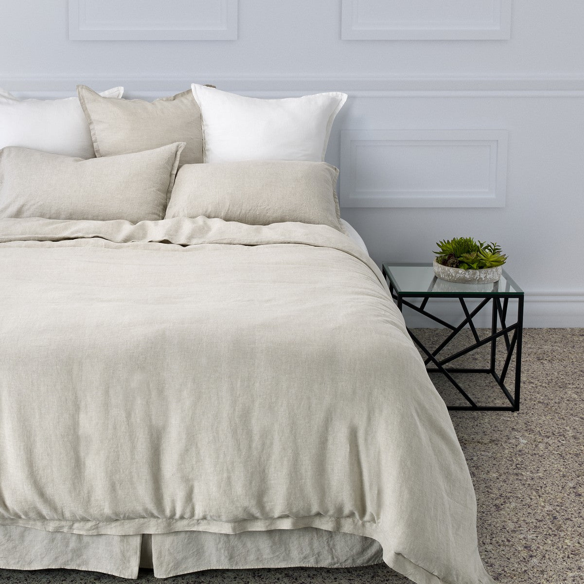 Linen natural duvet cover