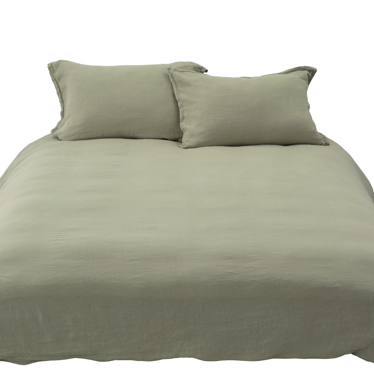 Housse de couette vert sauge Lin