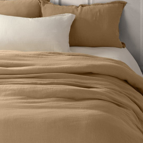 Lin tan linen duvet cover