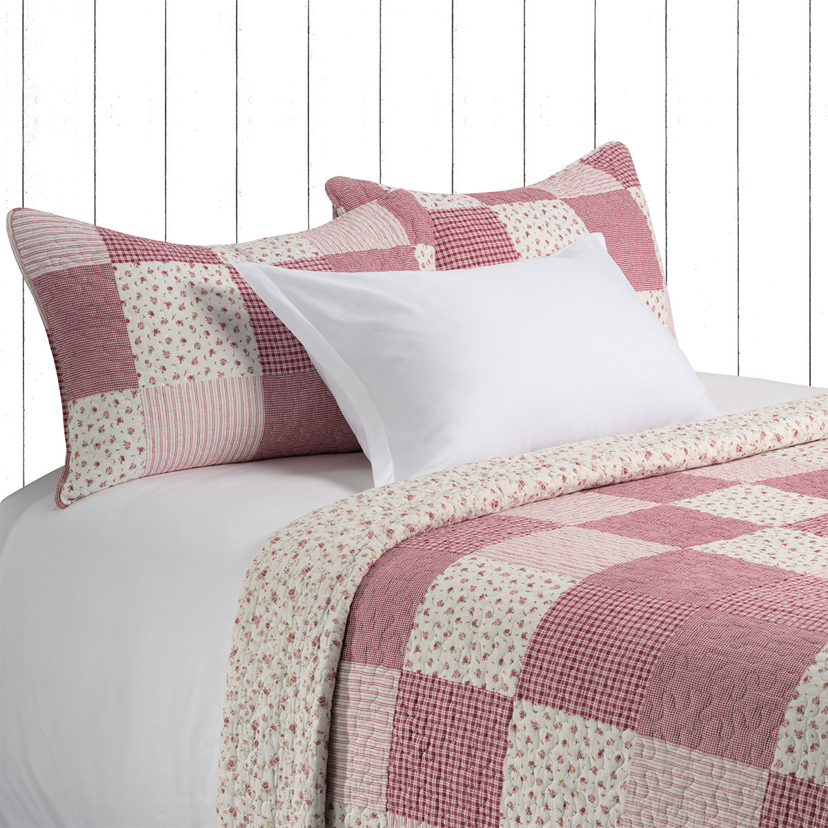 Joelle patchwork printed quilt