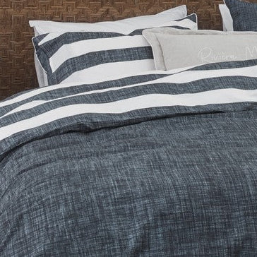 Housse de couette réversible marine Lindy