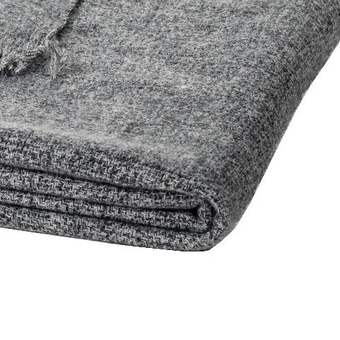 Millie solid charcoal throw