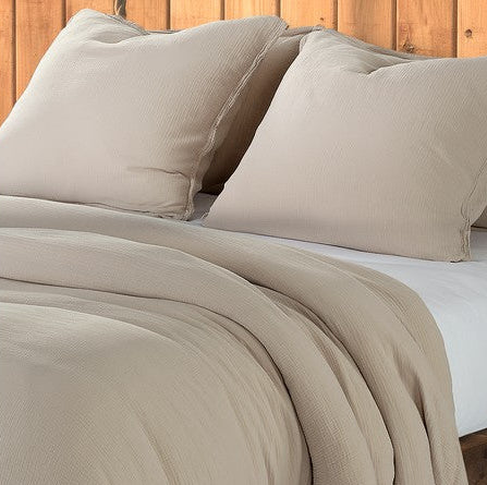 Housse de couette unie naturel Muslin