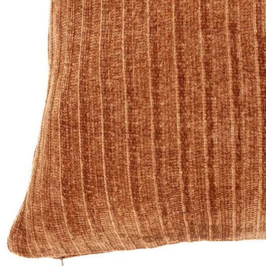 Hippy terracotta chenille european pillow