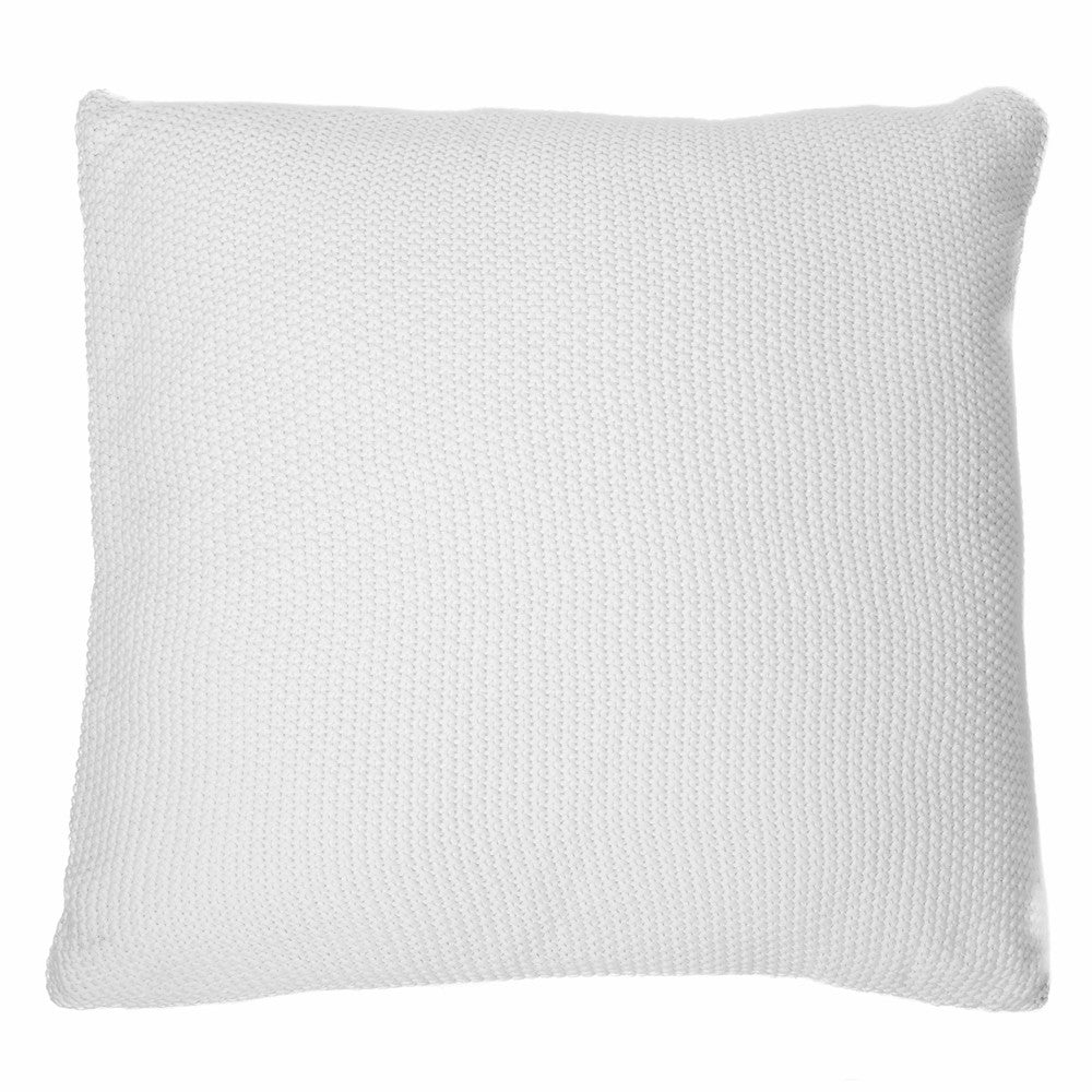 Oreiller européen en tricot blanc Charly