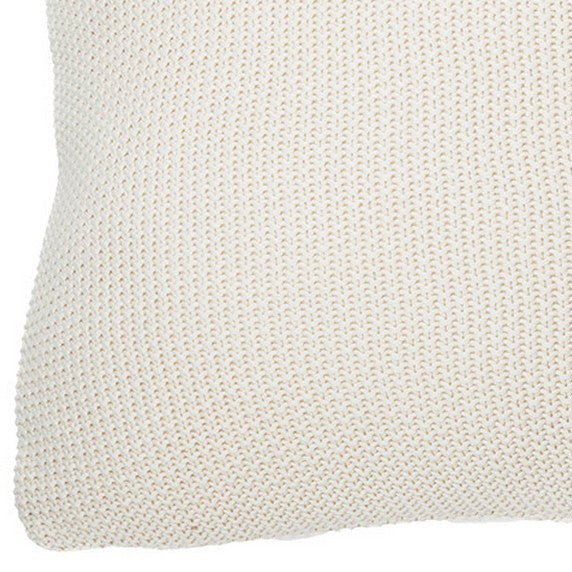 Charly cream knit european pillow