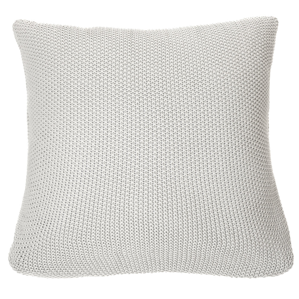 Oreiller européen en tricot gris Charly