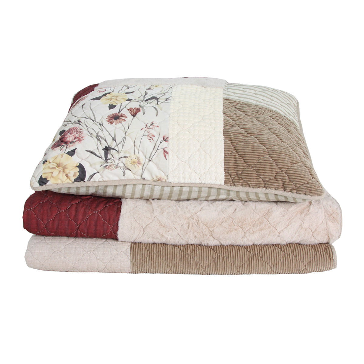 Courtepointe patchwork Pomegranate