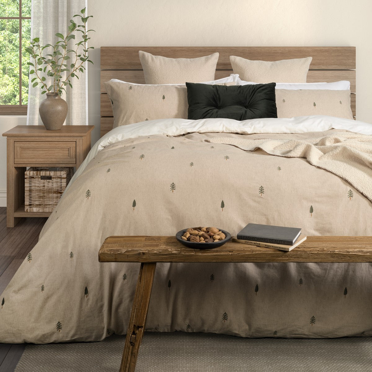 Housse de couette avec des sapins Papou