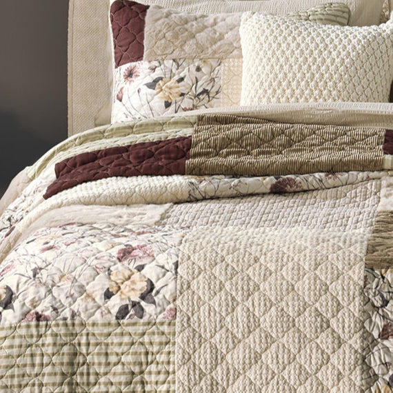 Courtepointe patchwork Pomegranate