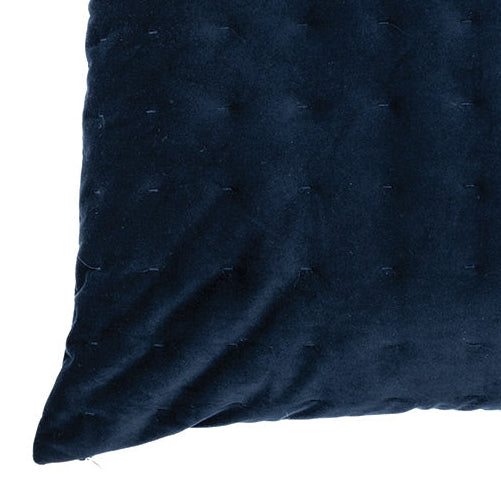 Riad navy velvet european pillow