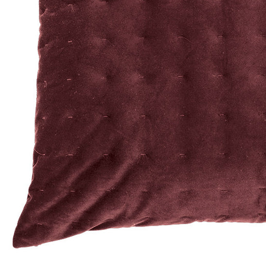 Riad burgundy velvet european pillow