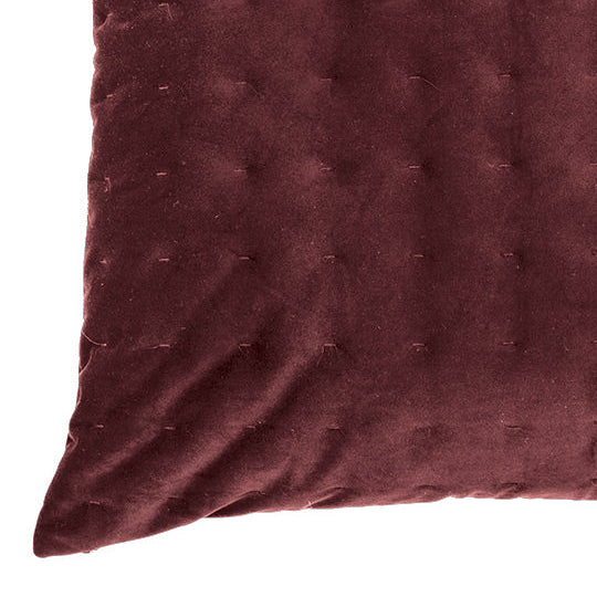 Ensemble de coussins en velours bourgogne Riad