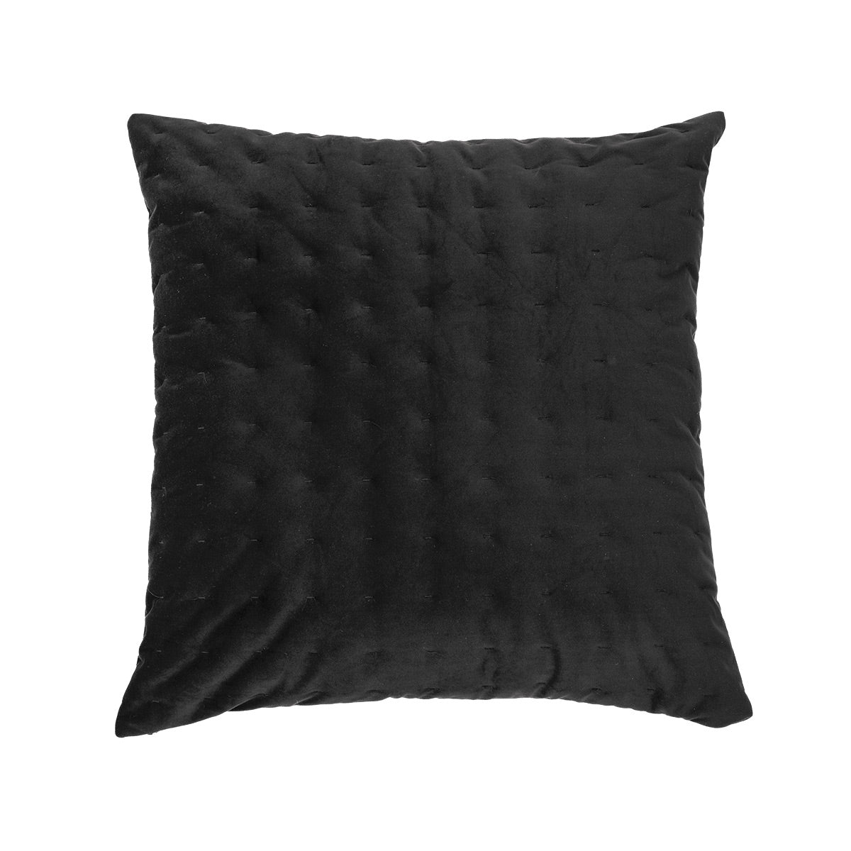 Oreiller européen en velours noir Riad