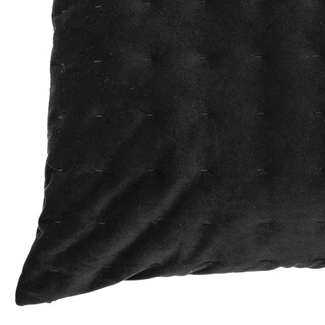 Riad black velvet european pillow