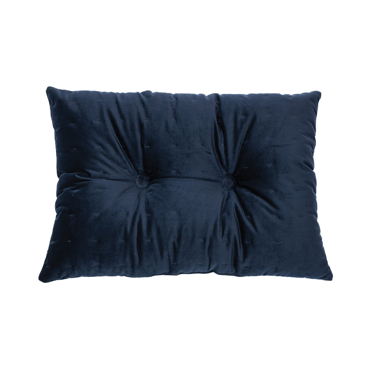 Coussin rectangulaire en velours marine Riad