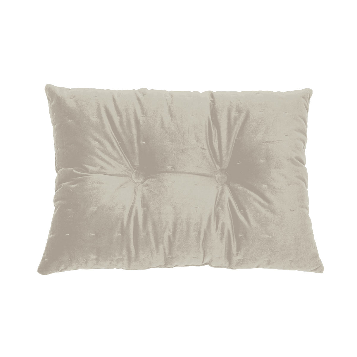 Coussin rectangulaire en velours crème Riad