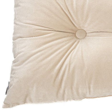 Riad cream velvet oblong decorative pillow