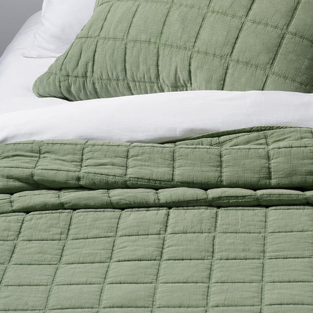 Courtepointe piquée verte Sweet