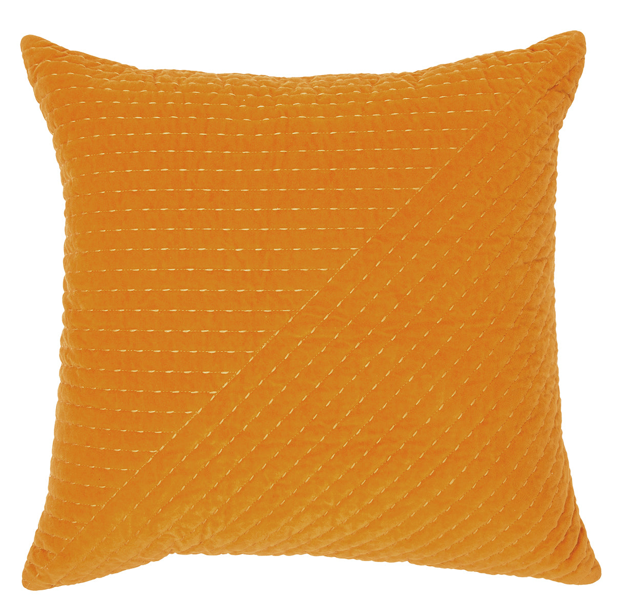 Coussin moutarde Velours