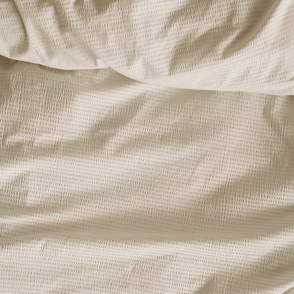 Waffle sand duvet cover