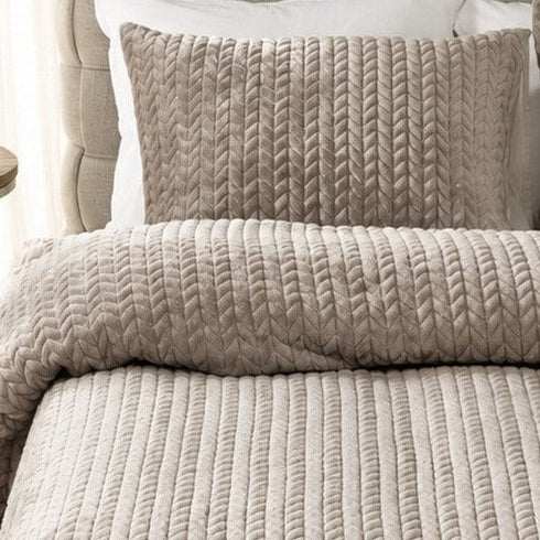 Housse de couette taupe Whisper