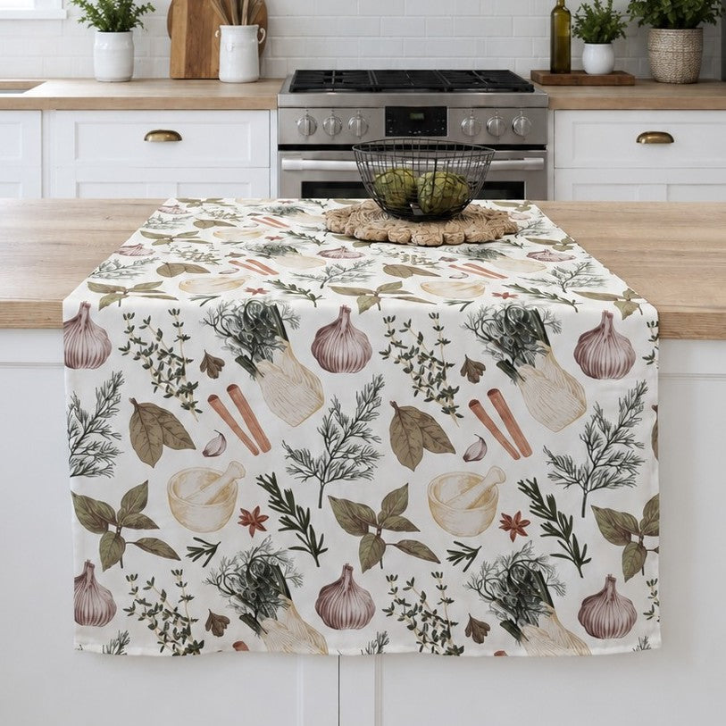 Nappe aux motifs de fines herbes Basil