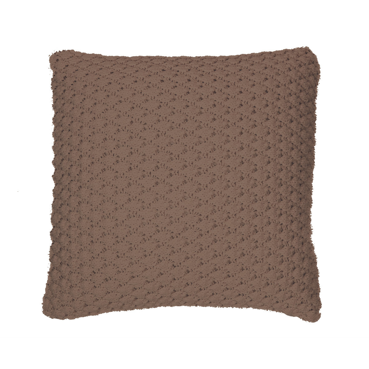 Basket chenille brown decorative pillow