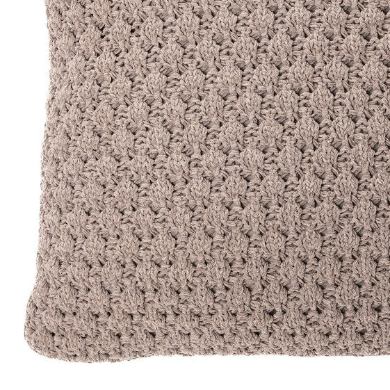 Basket chenille brown european pillow