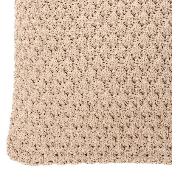 Basket chenille taupe european pillow
