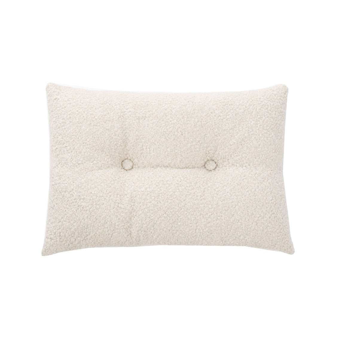 Coussin rectangulaire en faux mouton crème Biquette