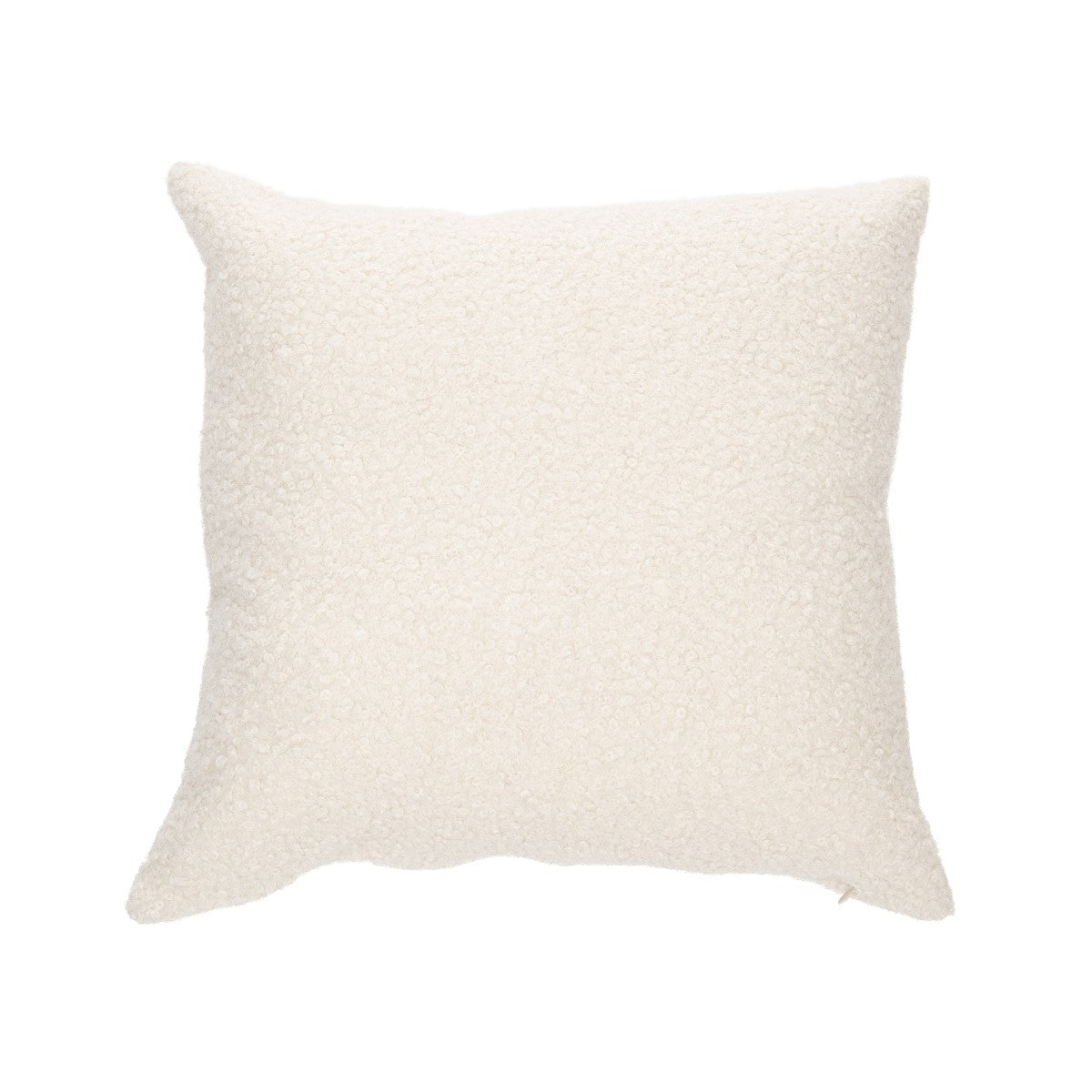 Oreiller européen en faux mouton crème Biquette